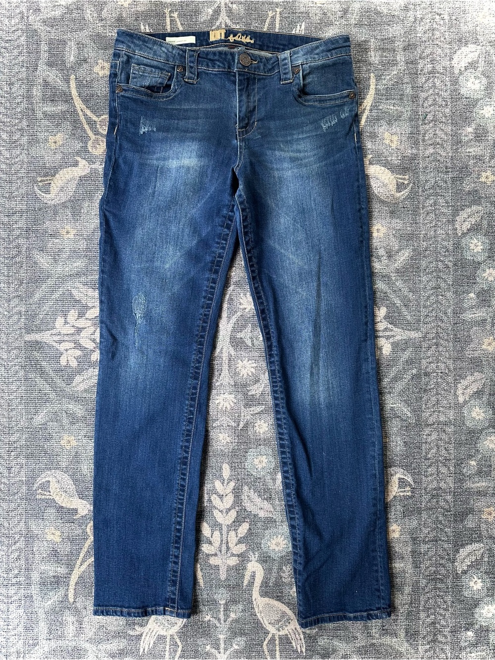 Kut from the Kloth Sammie Straight Leg Jeans Blue Sz 10